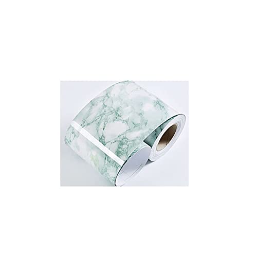 YZWHKJ Wandbordüre Selbstklebend Marmor-Baseboard-Wandaufkleber Selbstklebende wasserdichte Fliesen-Taille Linie Aufkleber Wohnzimmer Fenster-Sill-Rahmenboden-Tapete(LS-05,10CM x 5M) von YZWHKJ
