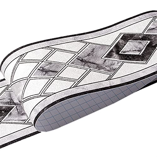 YZWHKJ Wandbordüre Selbstklebend PVC Selbstklebende Tapete Grenzen Taille geometrisches Muster Heizleiste Wohnzimmer Badezimmer Küche Fliesen-Aufkleber YZWHKJ Wandbordüre Selbstklebend PVC Selbstklebende Tapete Grenzen Taille geometrisches Muster Heizleiste Wohnzimmer Badezimmer Küche Fliesen-Aufkleber von YZWHKJ