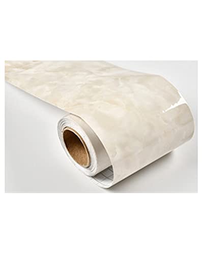 YZWHKJ Wandbordüre Selbstklebend Praktische wasserdichte Baseboard Wandaufkleber Dekorative Film Selbstklebende Taille Linie Wohnzimmer Marmor Wallpaper Grenzen Abziehbilder(Marble ATG,5mx10cm) von YZWHKJ
