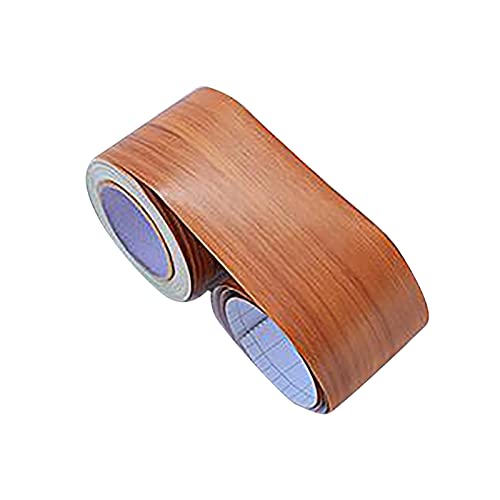 YZWHKJ Wandbordüre Selbstklebend Selbstklebende Baseboard-Taille Linie Simulation Holzkorn Schlafzimmer Dekoration Wandaufkleber(C) von YZWHKJ