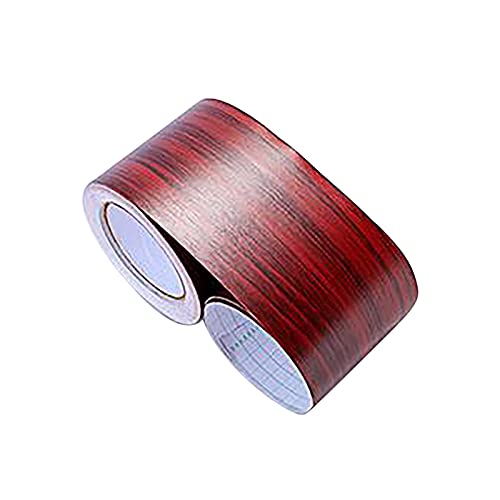 YZWHKJ Wandbordüre Selbstklebend Selbstklebende Baseboard-Taille Linie Simulation Holzkorn-Schlafzimmer Dekoration Wandaufkleber Renovierungs-Sockellinie Bodenaufkleber(Silver) von YZWHKJ