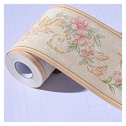 YZWHKJ Wandbordüre Selbstklebend Selbstklebende Baseboard Wandaufkleber Borders Wohnzimmer Küche Badezimmer Schlafzimmer Ecke Fensterbrett WASTLINE Tapete 10cm * 5m(11) von YZWHKJ