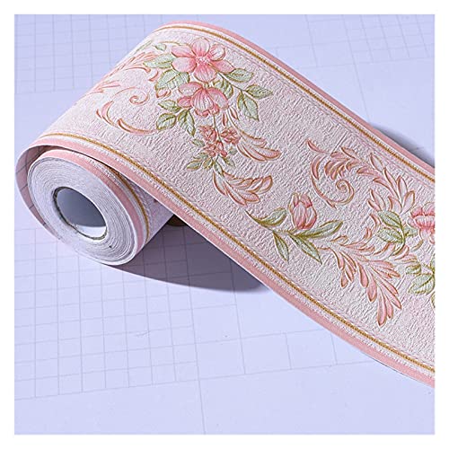 YZWHKJ Wandbordüre Selbstklebend Selbstklebende Baseboard Wandaufkleber Borders Wohnzimmer Küche Badezimmer Schlafzimmer Ecke Fensterbrett WASTLINE Tapete 10cm * 5m(13) von YZWHKJ