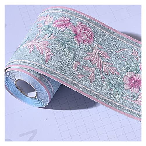 YZWHKJ Wandbordüre Selbstklebend Selbstklebende Baseboard Wandaufkleber Borders Wohnzimmer Küche Badezimmer Schlafzimmer Ecke Fensterbrett WASTLINE Tapete 10cm * 5m(14) von YZWHKJ