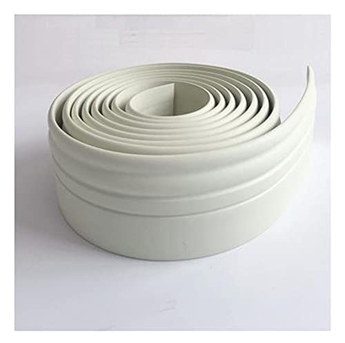 YZWHKJ Wandbordüre Selbstklebend Selbstklebende Baseboard Weiche Top Ecke Linie Taille Schlafzimmer Wohnzimmer Stereo Dicke(White,Width is 12 cm) von YZWHKJ