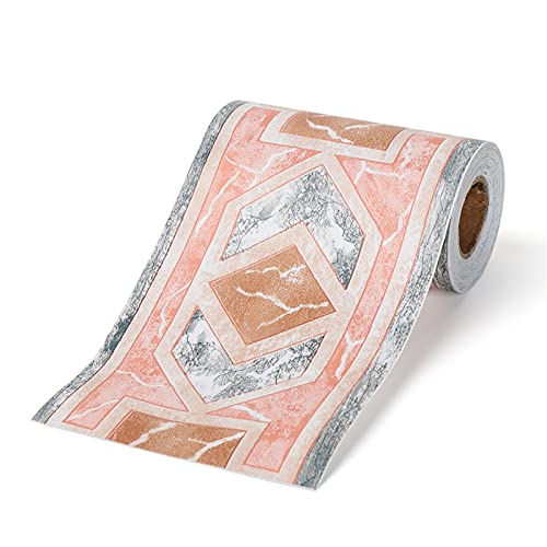 YZWHKJ Wandbordüre Selbstklebend Selbstkleber PVC Taillen-Linie Tapete Retro Präge Wohnzimmer Skirting Linie Abziehbilder Fußleiste Wand Border Corner Aufkleber(7 10cmX10m) von YZWHKJ