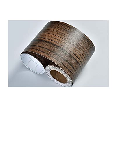 YZWHKJ Wandbordüre Selbstklebend Self Adhesive Heizleiste Wood Style Skirting Linie Haushaltswasserdichte Vinyl-dekorative Tapete Dekor Sticker Boden Abziehbilder(Wood PI,10CM X 10M) von YZWHKJ