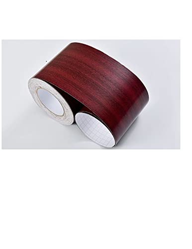 YZWHKJ Wandbordüre Selbstklebend Self Adhesive Heizleiste Wood Style Skirting Linie Haushaltswasserdichte Vinyl-dekorative Tapete Dekor Sticker Boden Abziehbilder(Wood WL,10CM X 10M) von YZWHKJ