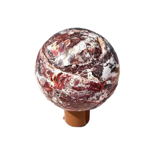 YZWRWRMKTB 1pc 7-8cm Agate Sphere Marbled Crystal Decor von YZWRWRMKTB