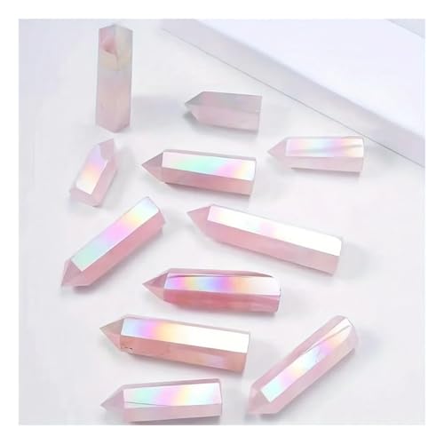 YZWRWRMKTB 1pcs 3.54-3.94inch Rose Quartz Plated hexagonal Prism YZWRWRMKTB 1pcs 3.54-3.94inch Rose Quartz Plated hexagonal Prism von YZWRWRMKTB