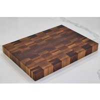 Walnuss Endkorn Schneidebrett/Metcher Block/Charcuterie Brett/Fleischbrett/Bbq/Grill/Tranchierbrett Mit Option Zur Personalisierung von YZWoodshop