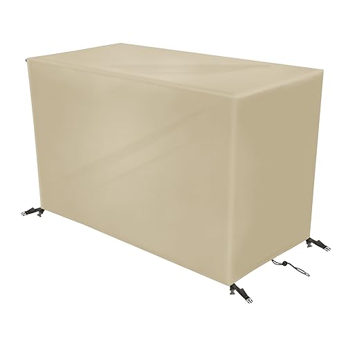 YZXCMHJ GartenmöBel Abdeckung Wasserdicht 160x90x75cm,Abdeckplane GartenmöBel,420d Oxford Gewebe Winterfest Schutzhülle GartenmöBel Rechteckig,Abdeckung für Gartentisch und MöBelsets,Beige YZXCMHJ GartenmöBel Abdeckung Wasserdicht 160x90x75cm,Abdeckplane GartenmöBel,420d Oxford Gewebe Winterfest Schutzhülle GartenmöBel Rechteckig,Abdeckung für Gartentisch und MöBelsets,Beige von YZXCMHJ