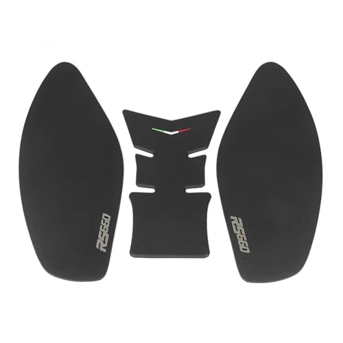 Tankschutzpad für Motorräder Aufkleber Für Seitlichen Tankschutz Für Motorrad, Für Aprilia RS 660 RS660 2020–2024, Rutschfester Aufkleber Zum Schutz Des Benzintanks Rutschfestes Tankpad(Schwarz A) von YZXOOP