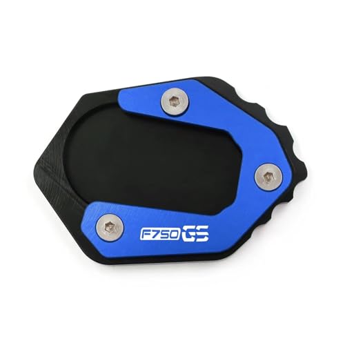 YZXOOP Seitenständer Unterlage Motorrad Motorrad-Seitenständerfußplatte Für F850 F750 GS F 750 850 GS 2018–2023 2022, Seitenständer-Stützplatte, Motorrad-Ständerverlängerung Ständer(Blau) von YZXOOP