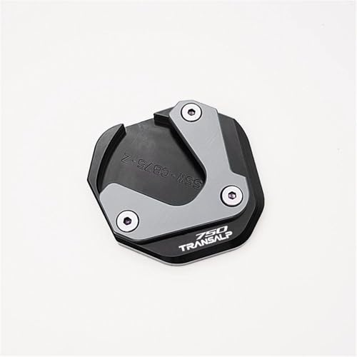 YZXOOP Seitenständer Verlängerung CNC-Seitenständer-Verlängerungsplatte Für Motorrad, Für HO&NDA XL750 Transalp XL 750 TRANSALP 2023 2024, Vergrößerungsplatte(Titan) von YZXOOP