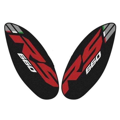 YZXOOP Tankschutzpad für Motorräder Aufkleber Für Seitlichen Tankschutz Für Aprilia RS 660 RS660 2020 2021 2022, Rutschfester Aufkleber Zum Schutz des Benzintanks Rutschfestes Tankpad von YZXOOP