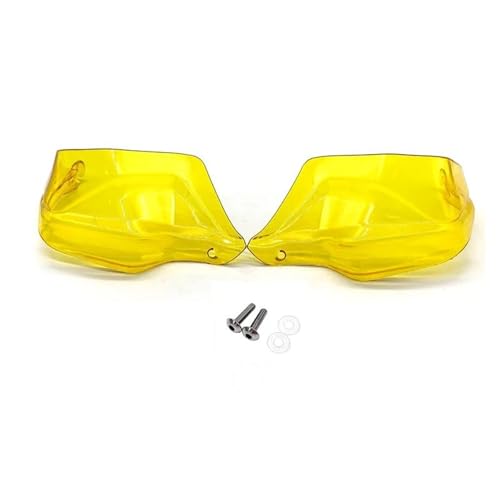YZXOOP Winddichter Handschütze Motorrad-Handschützer Handschützer Für B&MW R1250GS LC R1250 GS R 1250 GS 1250gs 2019-2023 Lenker Winddichter Handgriff Lenker-Griffschutzschild(Gelb) von YZXOOP
