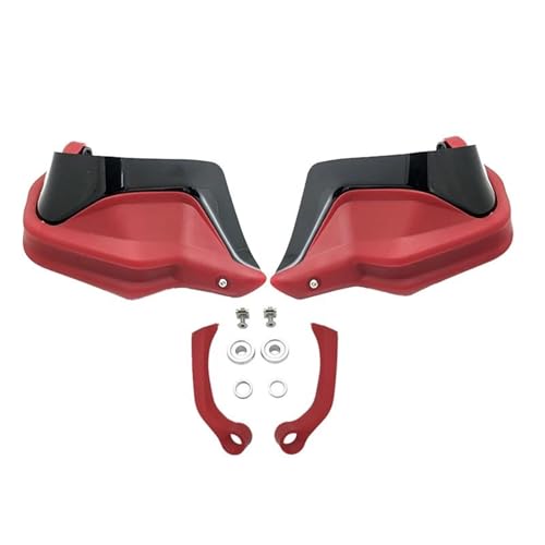 YZXOOP Winddichter Handschütze Motorrad-Handschützer Handschützer Für B&MW R1250GS R 1250 GS LC R1250 GS 2019 2020 2021 2022 2023 Lenker Winddichter Handbügel Lenker-Griffschutzschild(Rot B) von YZXOOP