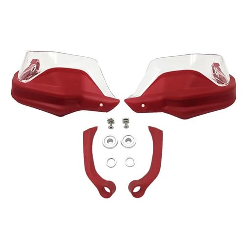 YZXOOP Winddichter Handschütze Motorrad-Handschützer Handschützer Für B&MW R1250GS R 1250 GS LC R1250 GS 2019 2020 2021 2022 2023 Lenker Winddichter Handbügel Lenker-Griffschutzschild(Rot C) von YZXOOP