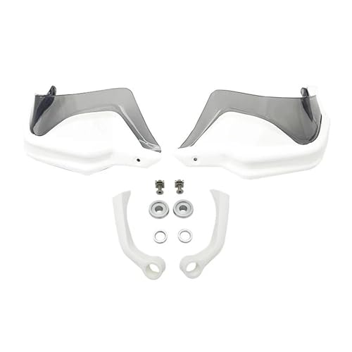 YZXOOP Winddichter Handschütze Motorrad-Handschützer Handschützer Für B&MW R1250GS R 1250 GS LC R1250 GS 2019 2020 2021 2022 2023 Lenker Winddichter Handbügel Lenker-Griffschutzschild(Weiß D) von YZXOOP