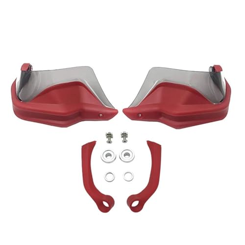 YZXOOP Winddichter Handschütze Motorrad-Lenker-Windschutzscheibe Für B&MW F900R F900XR F 900R F 900XR 2019 2020 2021-2023 Handschutzschild Handschutzschutz Lenker-Griffschutzschild(Red E) von YZXOOP