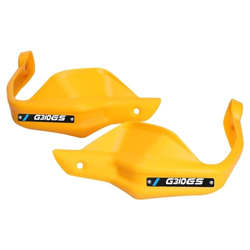 YZXOOP Winddichter Handschütze Motorrad-Lenker-Windschutzscheibe Für B&MW G 310 GS G310 GS G310GS 2016-2022 2023 2024 Handschutzschild Handschutzschutz Lenker-Griffschutzschild(Gelb,X-2) von YZXOOP