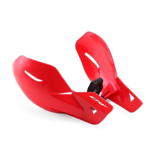 YZXOOP Winddichter Handschütze Motorrad-Lenker-Windschutzscheibe Für HO&NDA CRF 70F 80F 100F 150 230 250 250F 300L 450R Handschutzschild Handschutzschutz Lenker-Griffschutzschild(Rot) von YZXOOP