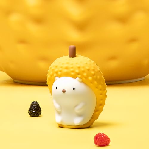 YZYOE LED wiederaufladbare nette Igel Durian Licht, neues warmes Lampe und Regenbogen Gradient Silikon Nachttischlampe, Einstellbare Beleuchtung Geschenk Licht für Patting. von YZYOE