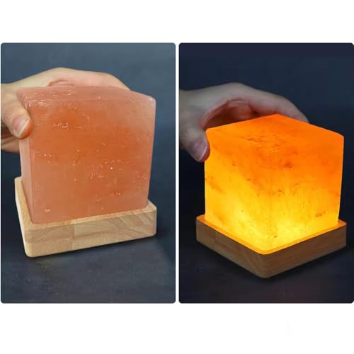 YZYOE Salzstein USB Warmes Licht Salzlampe, Atmosphäre dekoratives Salzlicht mit Massivholzbasis, natürliche Kristall Rock BedHead Nachtlampe, Geschenk von Kunsthandwerk für Freunde. YZYOE Salzstein USB Warmes Licht Salzlampe, Atmosphäre dekoratives Salzlicht mit Massivholzbasis, natürliche Kristall Rock BedHead Nachtlampe, Geschenk von Kunsthandwerk für Freunde. von YZYOE