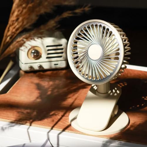 YZYOE Wiederaufladbare Clip auf kleinem Ventilator mit LED-Licht, Tragbarer Freien 3-Modi Kleiner Ventilator, der geclippt werden kann, Auf dem Desktop platziert und in der Hand gehalten. YZYOE Wiederaufladbare Clip auf kleinem Ventilator mit LED-Licht, Tragbarer Freien 3-Modi Kleiner Ventilator, der geclippt werden kann, Auf dem Desktop platziert und in der Hand gehalten. von YZYOE