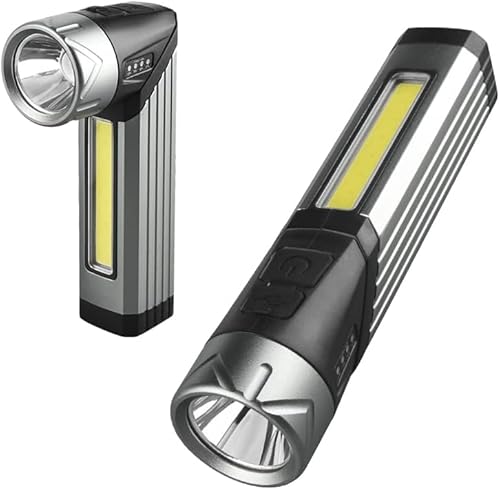 YZYOE Wiederaufladbare Mag Lichter Taschenlampe Notfall Camping Taschenlampen, 90 Grad Mini Taschenlampe Ip65 wasserdicht, Clip On Light COB Arbeitslicht im Freien, Wandern. YZYOE Wiederaufladbare Mag Lichter Taschenlampe Notfall Camping Taschenlampen, 90 Grad Mini Taschenlampe Ip65 wasserdicht, Clip On Light COB Arbeitslicht im Freien, Wandern. von YZYOE