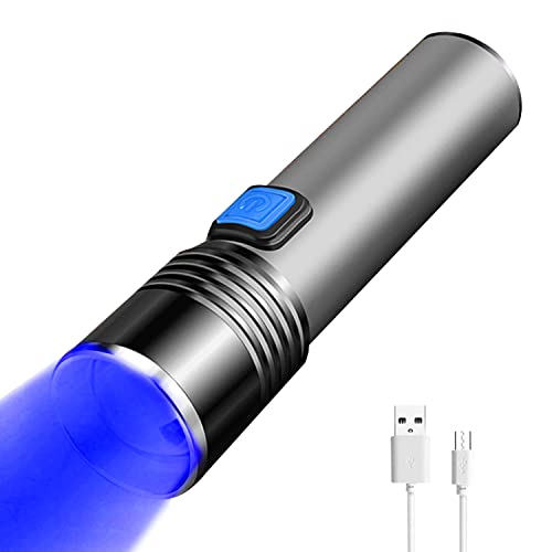 YZYOE Wiederaufladbare blaue Licht Jagd Taschenlampen, Blut Tracking Lichter Jagd, 3-Modi, Zoomable kleine LED taktische Taschenlampe Coyote Licht Angeln Nachtsicht. YZYOE Wiederaufladbare blaue Licht Jagd Taschenlampen, Blut Tracking Lichter Jagd, 3-Modi, Zoomable kleine LED taktische Taschenlampe Coyote Licht Angeln Nachtsicht. von YZYOE