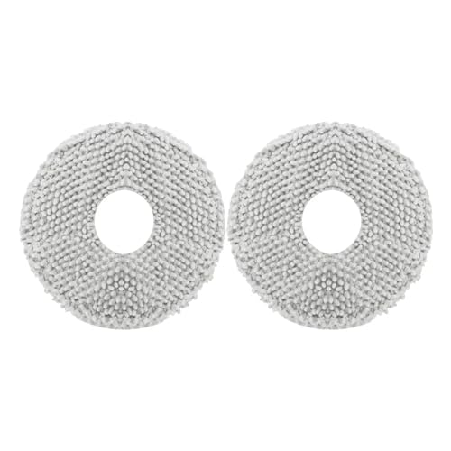 YZZLBTTY 2 Stück Mikrofaser-Mopp-Tuchpads, Geeignet, Kompatibel Mit Dream, Me W10s W10s Pro Kehrroboter-Staubsauger, Trocken- Und Nassgebrauch, Mopp-Tücher, Zubehör-Ersatz(A) von YZZLBTTY