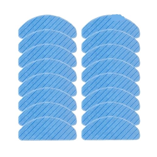 YZZLBTTY Waschbares Wischtuch-Pad, Kompatibel Mit Ecovacs, Kompatibel Mit Deebot, T8 T9 AIVI T9 Modell T9-Serie Roboter-Staubsauger-Mopp-Zubehör-Ersatz(16PCS MOP) von YZZLBTTY