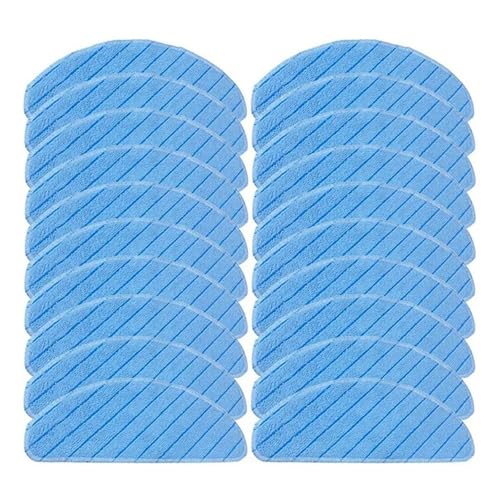YZZLBTTY Waschbares Wischtuch-Pad, Kompatibel Mit Ecovacs, Kompatibel Mit Deebot, T8 T9 AIVI T9 Modell T9-Serie Roboter-Staubsauger-Mopp-Zubehör-Ersatz(20PCS MOP) von YZZLBTTY