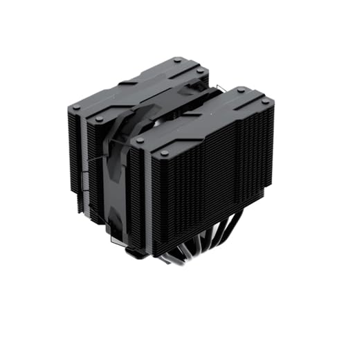 120 Heizkörper für Computergehäuse, 6 Heizröhren, Doppelturm, Halterung LGA1700/115X/AM5/AM4 (Black_Fixed Color) von YZZMY