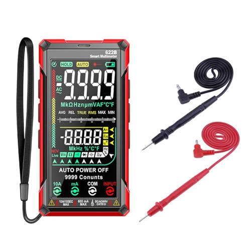 622B Digital-Multimeter Elektrische Werkzeug 10A Tester Meter Reichweite True RMS DC/AC 9999 Multitester Mit(B Set) von YZZMY