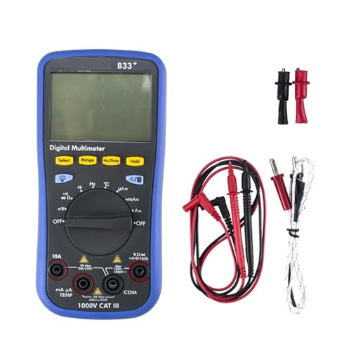 B33 D33 Multifunktionales Digitalmultimeter 3 in 1 Datenlogger Multimeter Temperaturmessgerät Mit Bluetooth Sprachextrakt(B33plus) von YZZMY