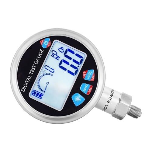 Hochdruckmessgerät 400bar 600bar M20 * 1,5 LCD-Display Digital Bar Druckmessgerät 300bar 4bar Hydraulisches Druckmessgerät(NPT1-4 Radial,0-700bar) von YZZMY