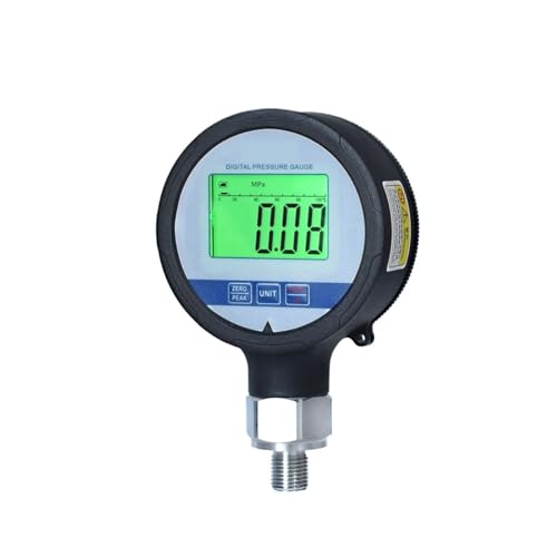 Manometer for Hydraulik, Wasser, Luft, Sauerstoff, Genauigkeit 1% FS, wasserdicht IP65, Durchmesser 80 mm(NPT1-4,0-40MPa) von YZZMY
