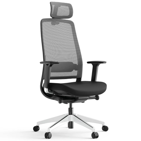 Yaasa Chair Expert Bürostuhl | Netzrücken | 4D-Armlehnen | Kopfstütze | schwarz von Yaasa