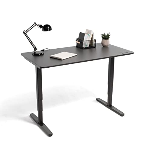Yaasa Desk Pro 2 Elektrisch Höhenverstellbarer Schreibtisch, 140 x 75 cm, Dunkelgrau/Schwarz, mit Speicherfunktion und Kollisionssensor von Yaasa