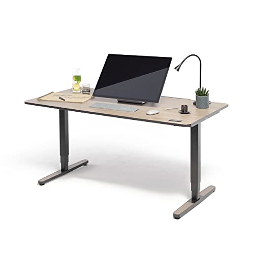 Yaasa Desk Pro 2 Elektrisch Höhenverstellbarer Schreibtisch, 180 x 80 cm, Eiche, mit Speicherfunktion und Kollisionssensor von Yaasa