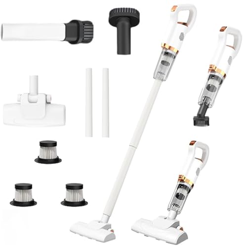 Yaasier Staubsauger Kabellos, 3 in 1 Akkustaubsauger mit Selbststehende, Stabstaubsauger zu 50Min Laufzeit, Leichter Stabstaubsauger ideal für Tierhaare, Auto und Teppich von Yaasier