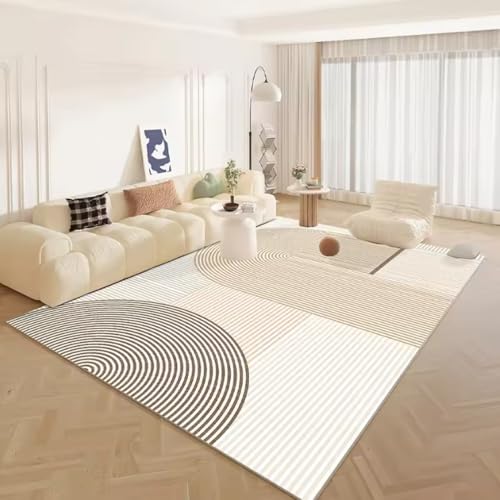 Wohnzimmer Gestreifter Teppich Home Dekorativer Teppich Schlafzimmer Nachttisch Fußmatte Eingangsbereich Fußmatte 120x160cm von Yaaxinb