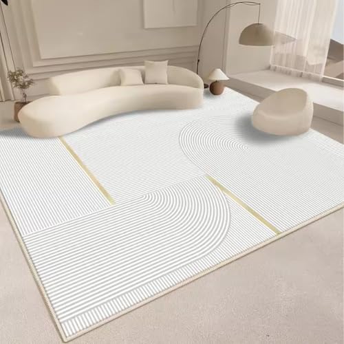 Wohnzimmer Gestreifter Teppich Home Dekorativer Teppich Schlafzimmer Nachttisch Fußmatte Eingangsbereich Fußmatte 160x230cm von Yaaxinb