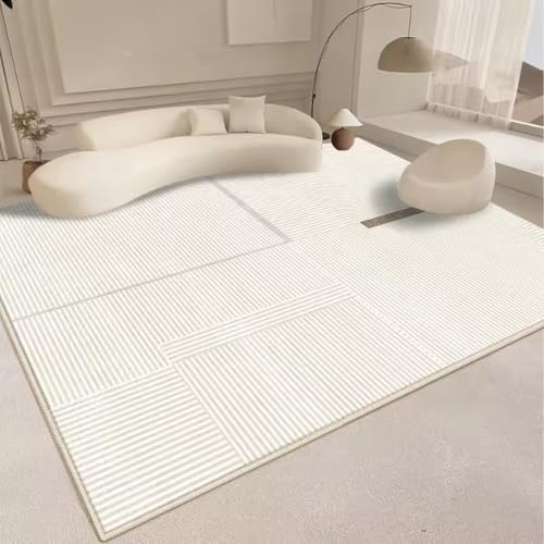 Wohnzimmer Gestreifter Teppich Home Dekorativer Teppich Schlafzimmer Nachttisch Fußmatte Eingangsbereich Fußmatte 200x300cm von Yaaxinb