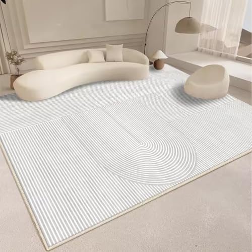 Wohnzimmer Gestreifter Teppich Home Dekorativer Teppich Schlafzimmer Nachttisch Fußmatte Eingangsbereich Fußmatte 80x120cm von Yaaxinb