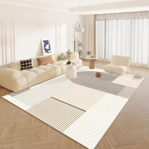 Wohnzimmer Gestreifter Teppich Home Dekorativer Teppich Schlafzimmer Nachttisch Fußmatte Eingangsbereich Fußmatte 80x120cm von Yaaxinb