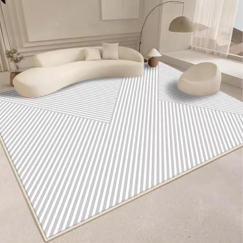 Wohnzimmer Gestreifter Teppich Home Dekorativer Teppich Schlafzimmer Nachttisch Fußmatte Eingangsbereich Fußmatte 80x120cm von Yaaxinb